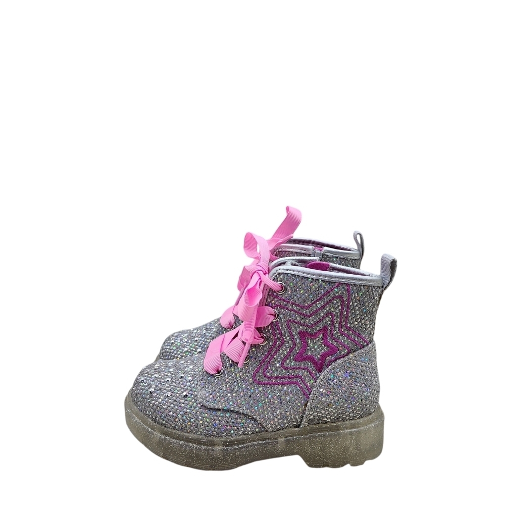 Skechers Girl's Twinkle Glitz Boot Style Sneaker - 8